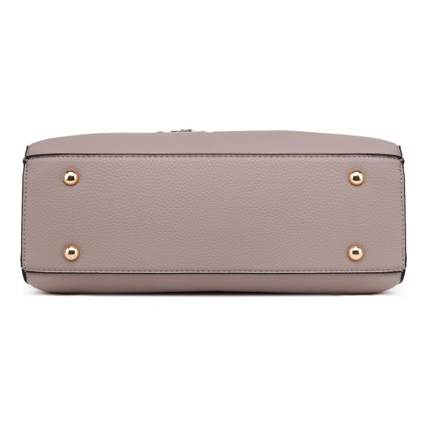 LT1752 - Miss Lulu Medium Tote Handbags Tan